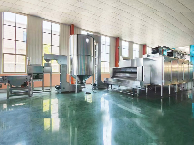 花生米烘烤脫皮生產線